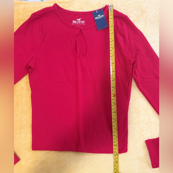 NWT HOLLISTER RED SIZE S LONG SLEEVE - Picture 8 of 8